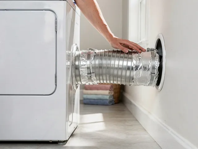 Professional dryer vent hose installation by Glocester Dryer Vent Cleaning in Glocester